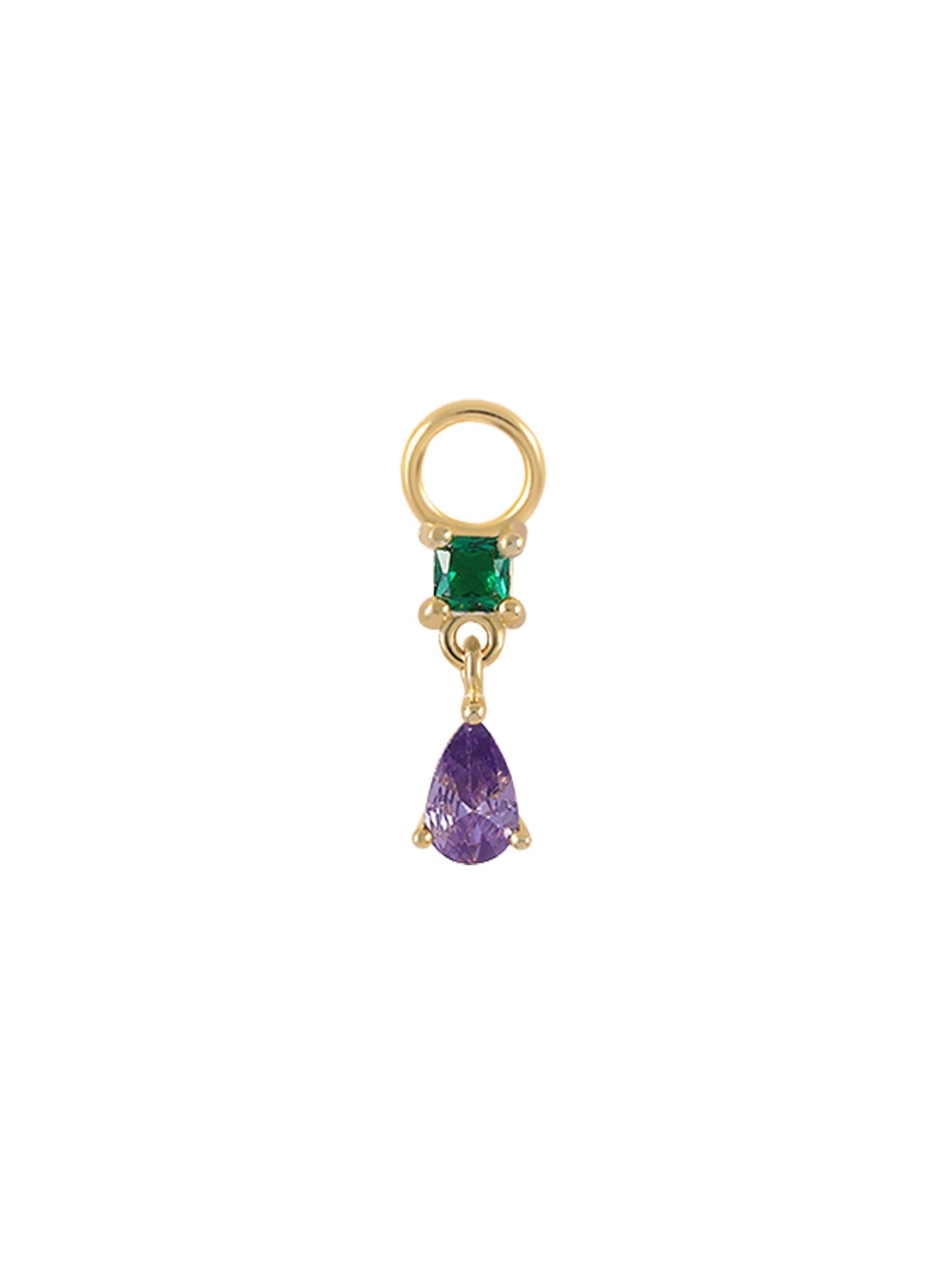 Isabela – Delicate gold earrings with a geometric shape.