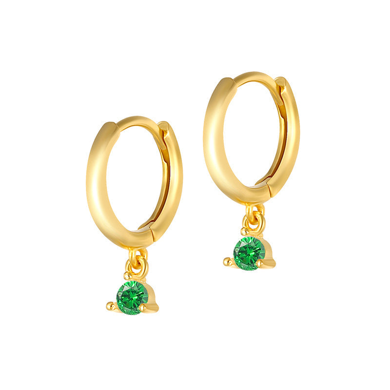 Anja – Gold earrings with delicate edge
