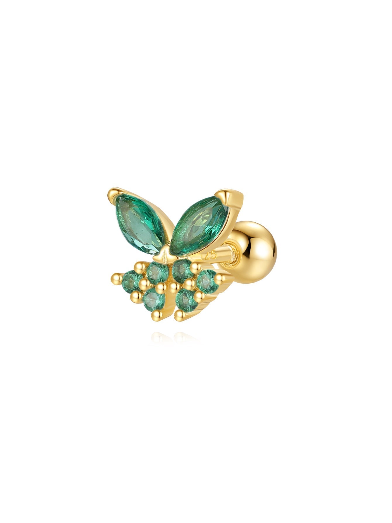 Anja – Gold earrings with delicate edge
