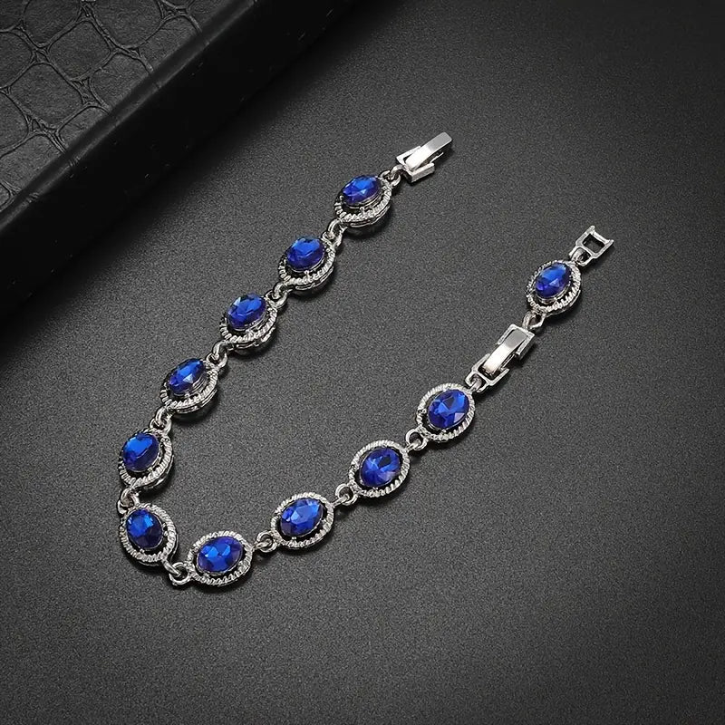 Viktorie – Glamorous bracelet with sapphires.