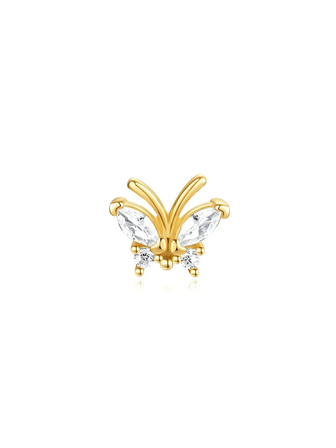 Carina – Gold earrings with a delicate shine.