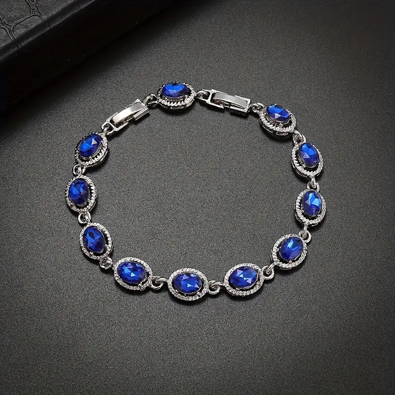 Viktorie – Glamorous bracelet with sapphires.