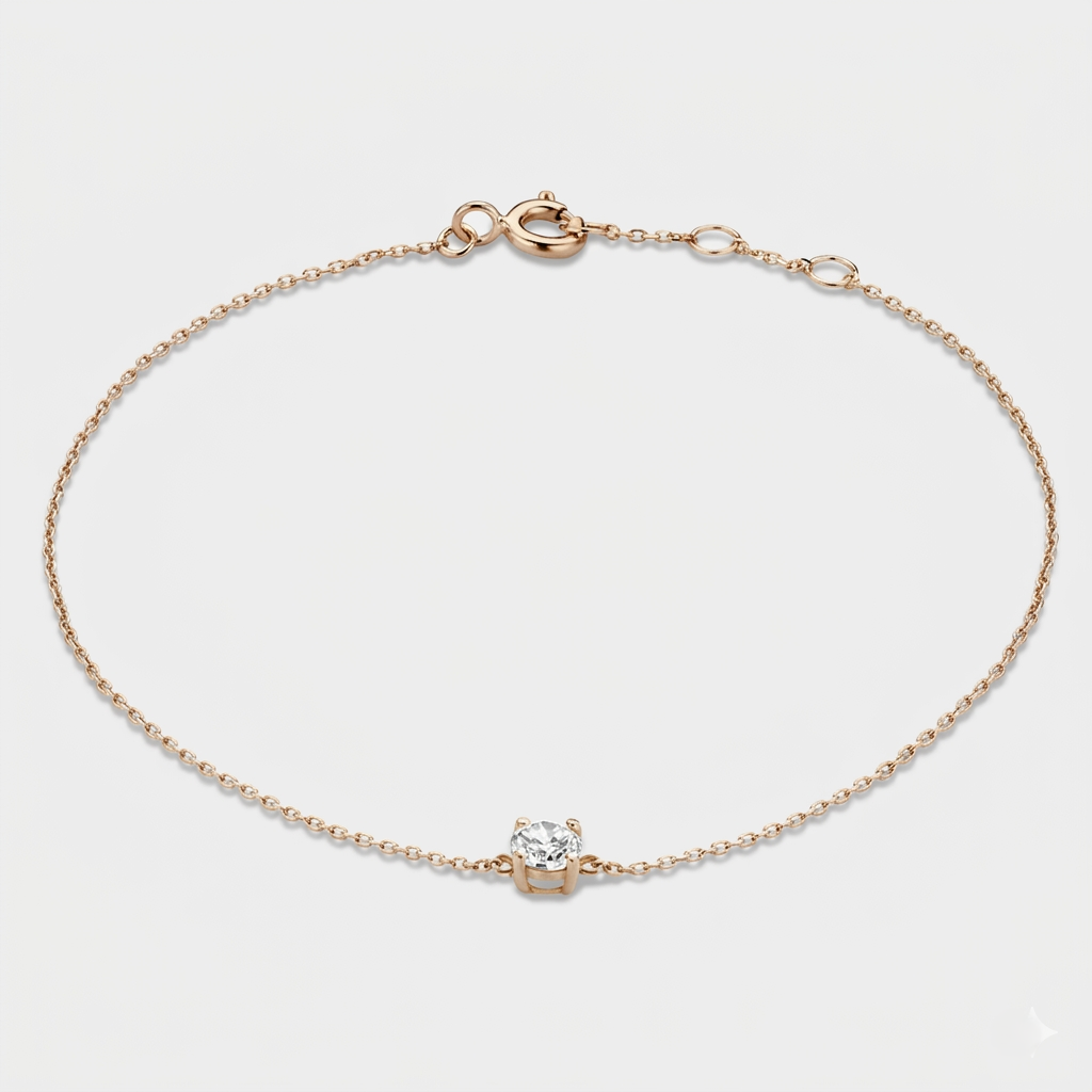 Klára bracelet with moissanite stone