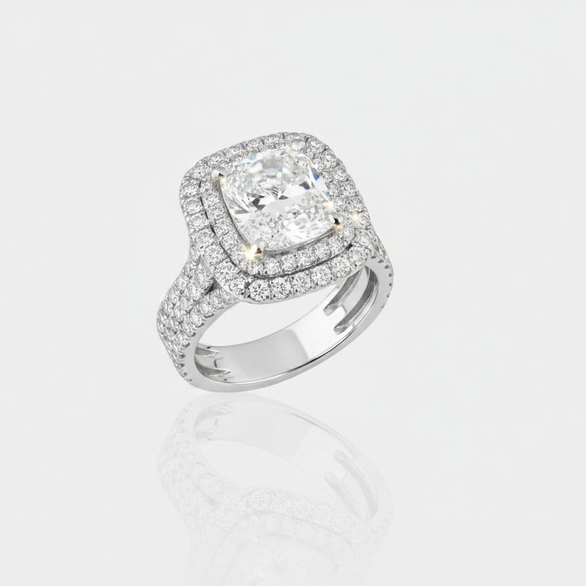 Frieda – Solitaire ring with round stone.