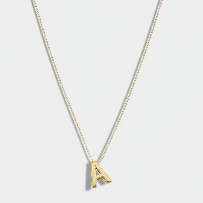 Necklace with love initials