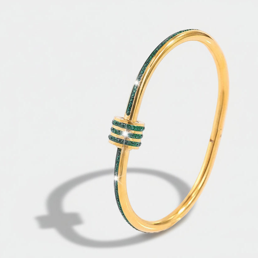 Tessandra Virelli Green Bracelet | Gold