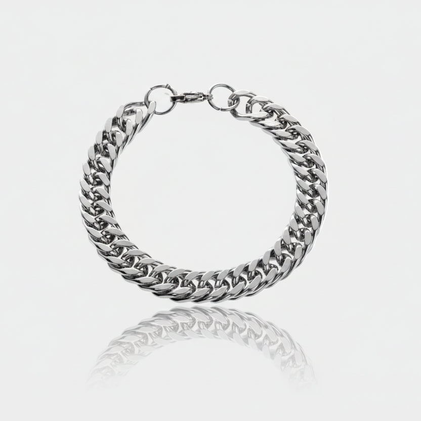 Sterling Silver Vale Bracelet | White Gold