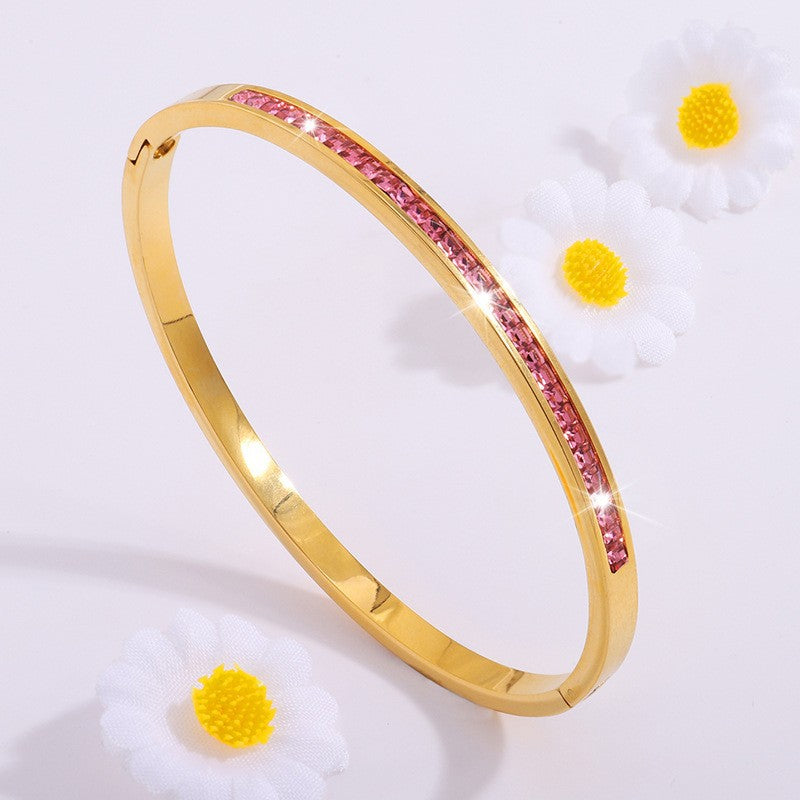 Liora Bellanotte Pink Bracelet | Gold