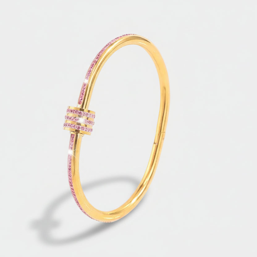 Tessandra Virelli Pink Bracelet | Gold