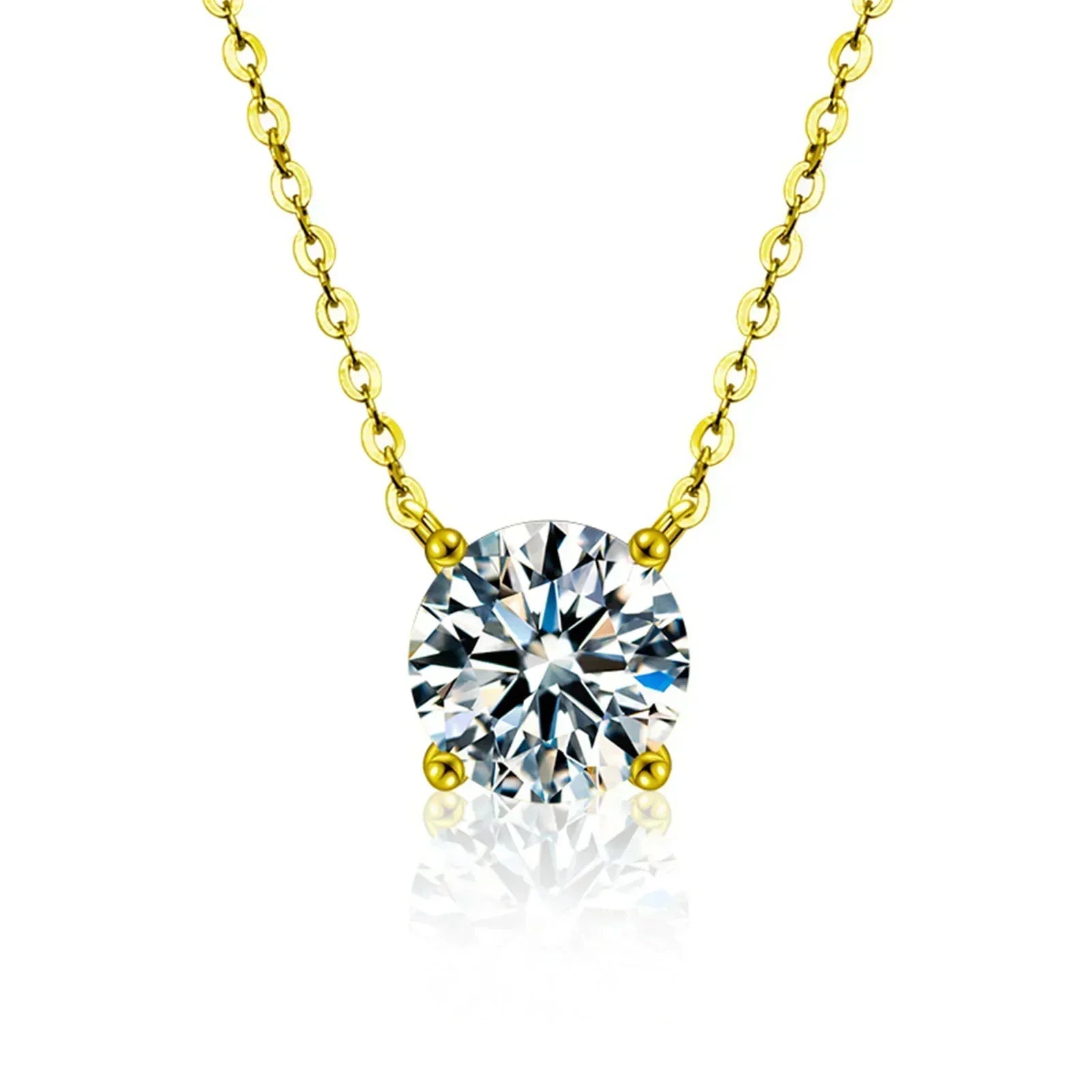Rafaela - 18K Gold Plated Silver Zircon Necklace