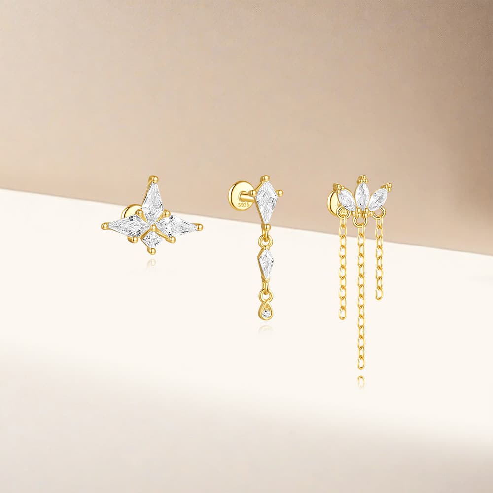 Leonie – Delicate earrings with shine.