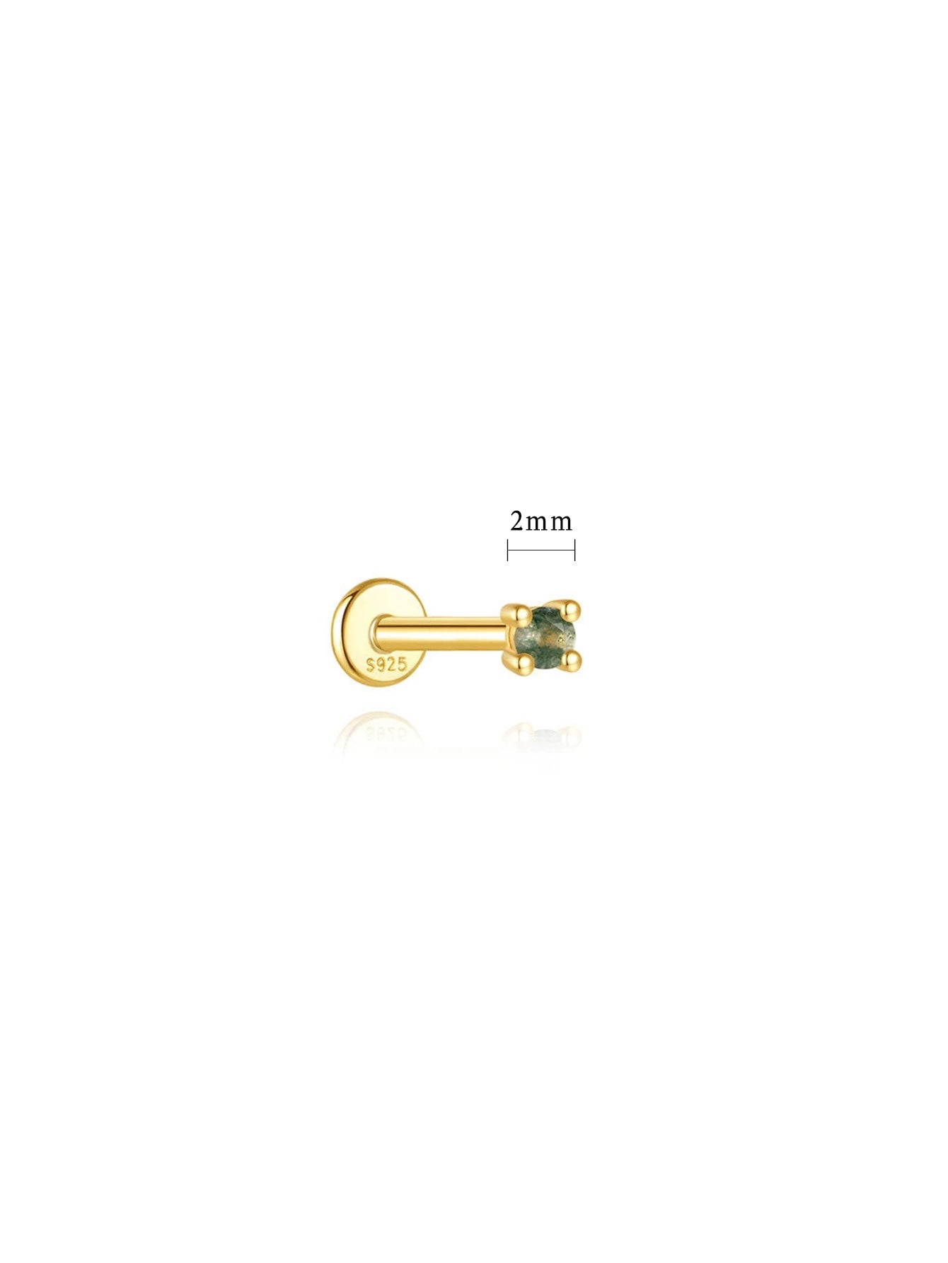 Luana – Gold earrings with a feminine line.