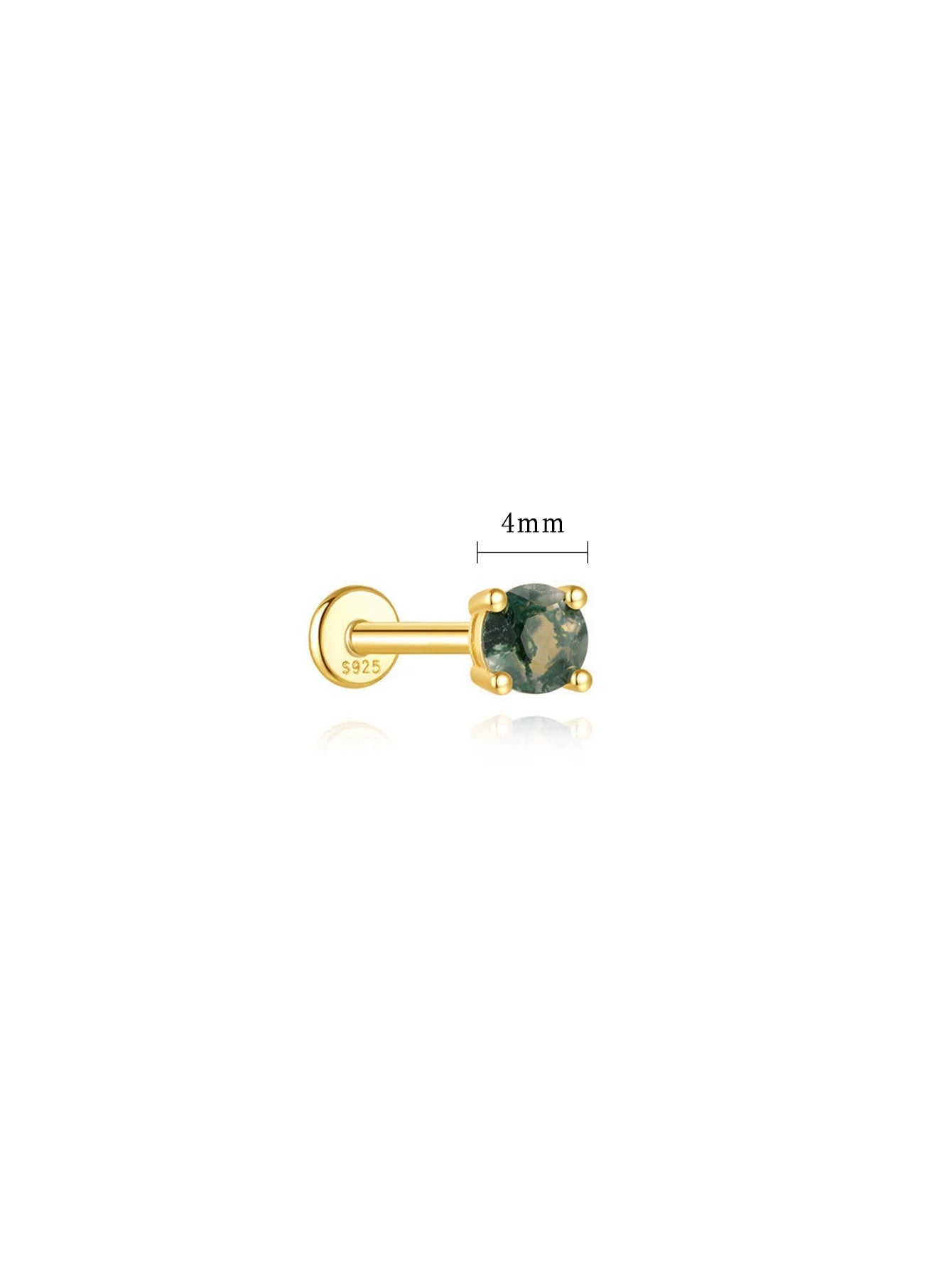 Luana – Gold earrings with a feminine line.