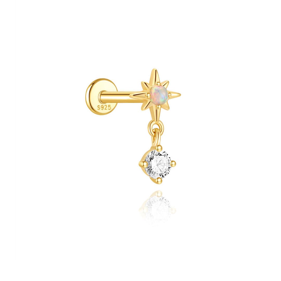 Kateřina – Delicate gold earrings with movement.