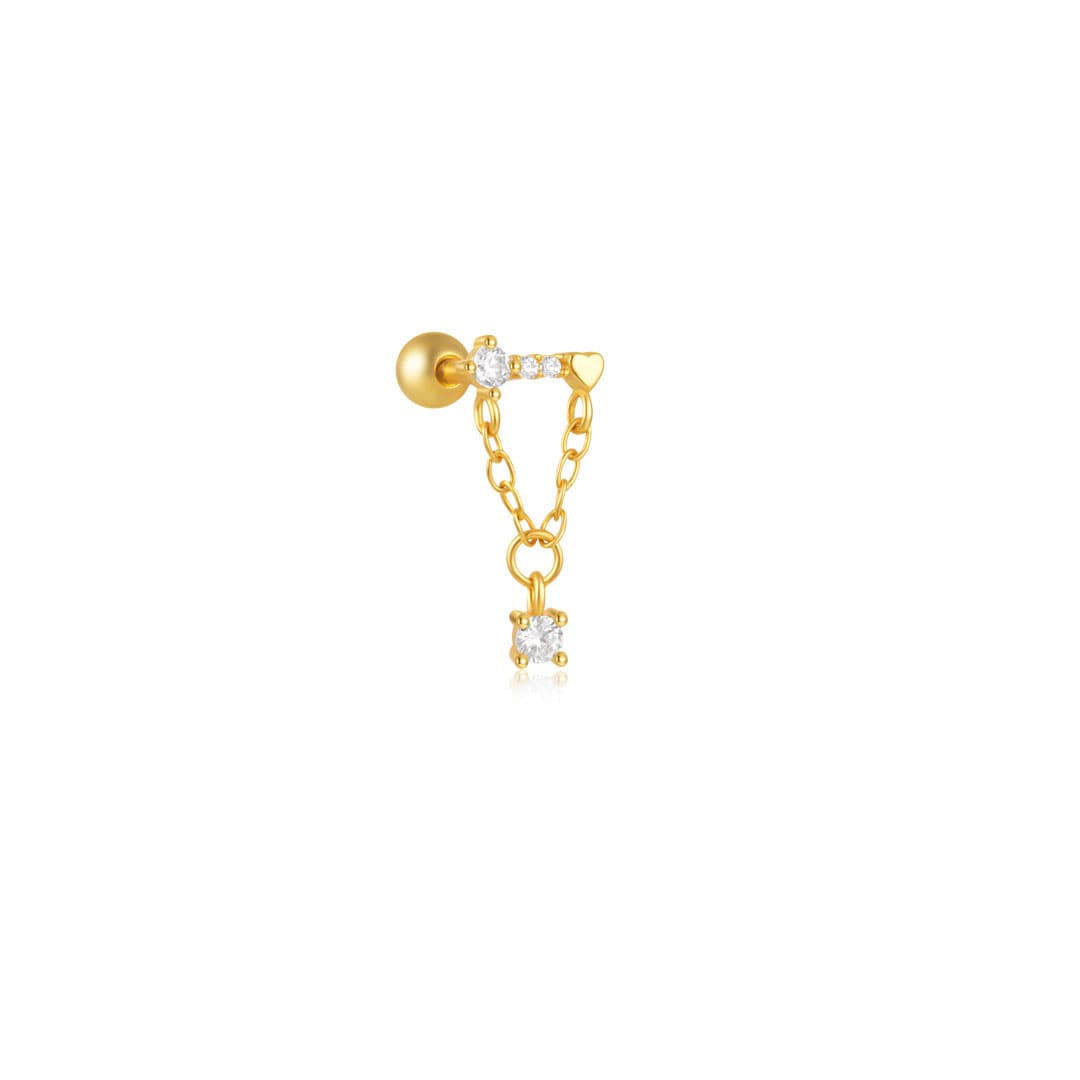 Helena – Gold earrings with a delicate silhouette