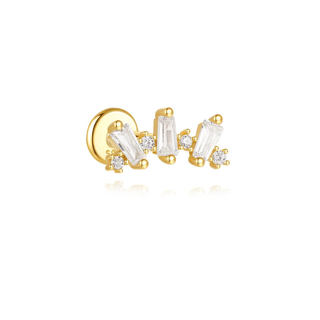 Ronja – golden earrings with a delicate shine.