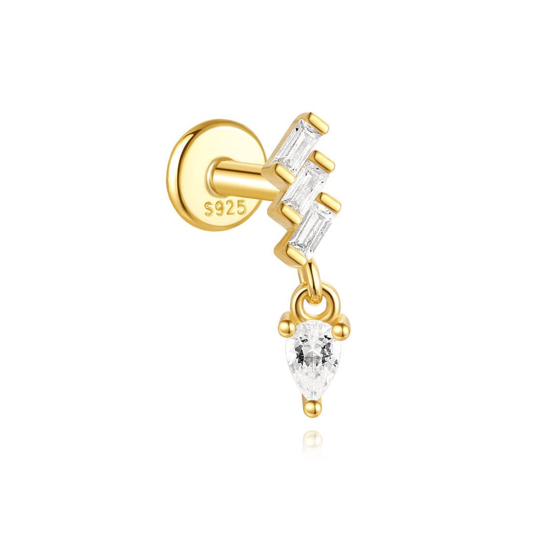 Ronja – golden earrings with a delicate shine.