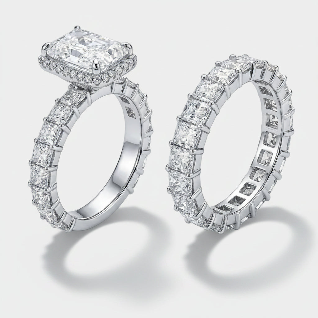 Kateřina – Diamond ring with distinctive baguette cut.
