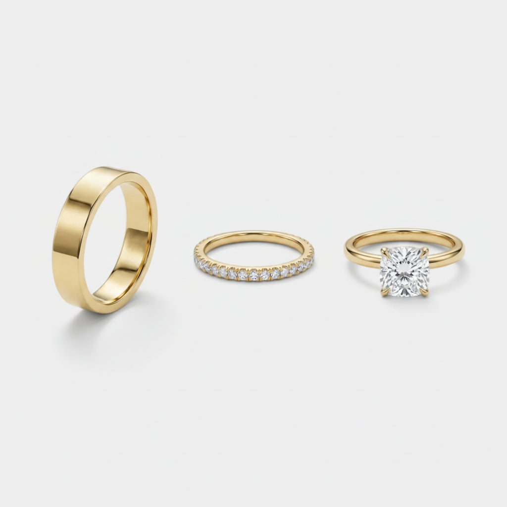 Elisa – Diamond ring with solitaire setting.