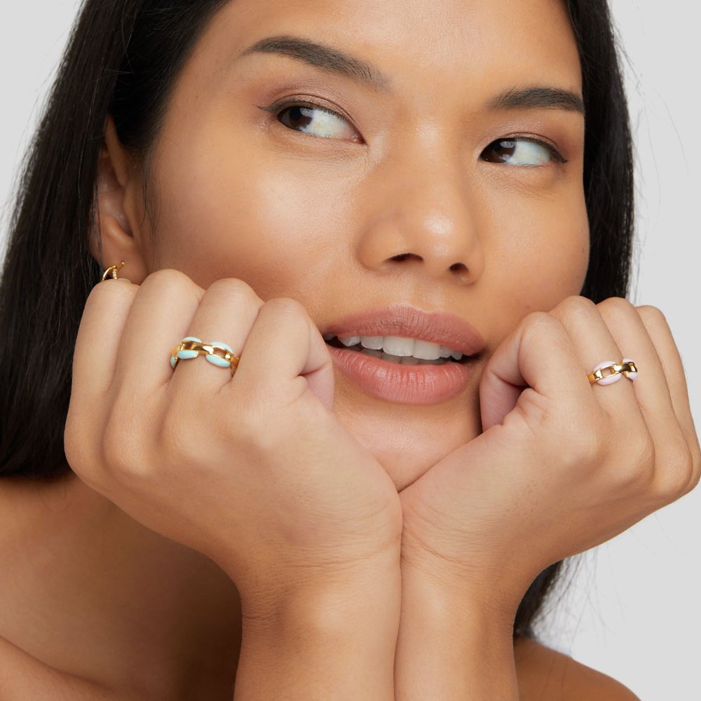 Anneliese – Two-tone ring in gold and silver.