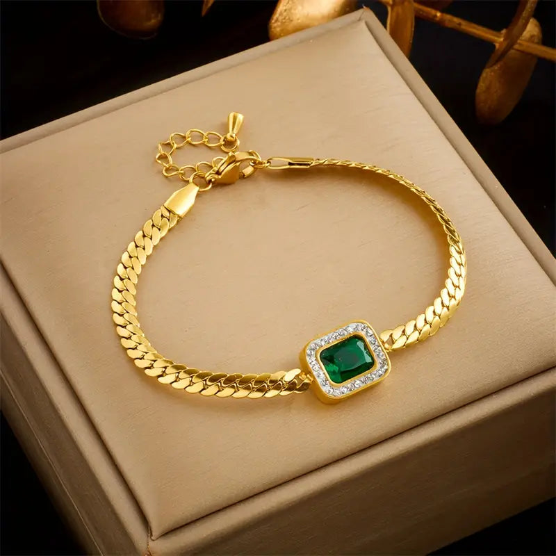 Emilia – Emerald Bracelets