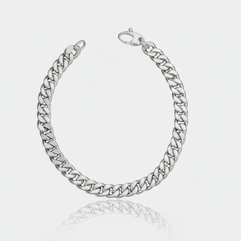 Vintage Cuban Chain | White Gold