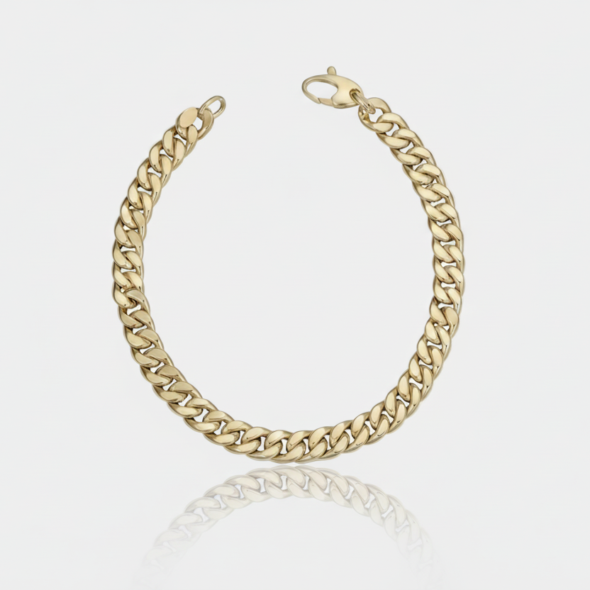 Vintage Cuban Bracelet | Gold
