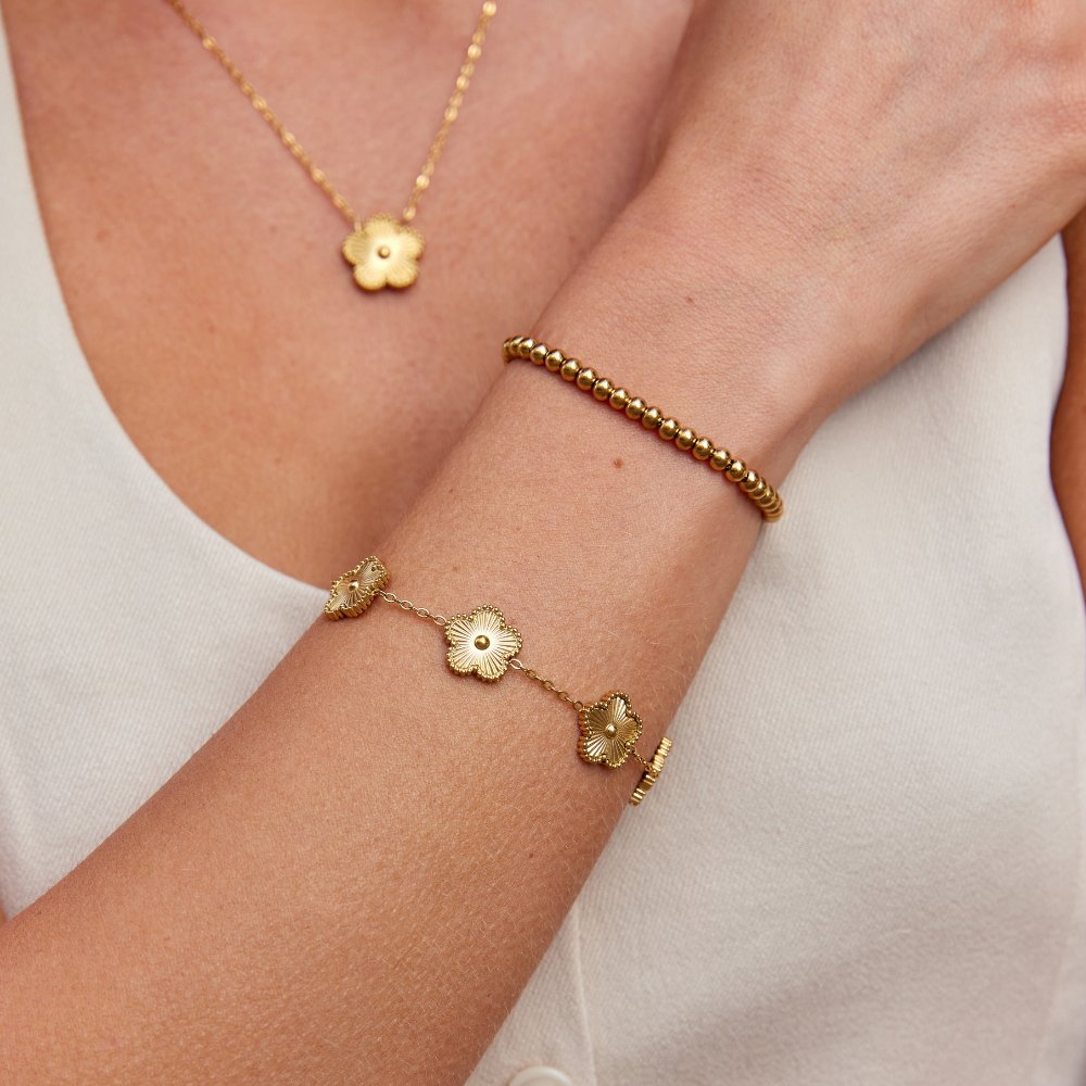 Gold lucky bracelet