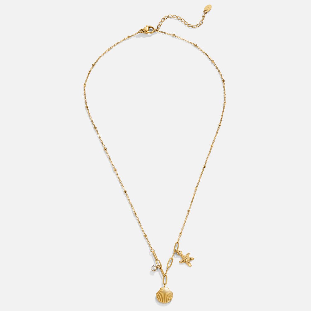 Greta – Gold-colored star pendant chain.