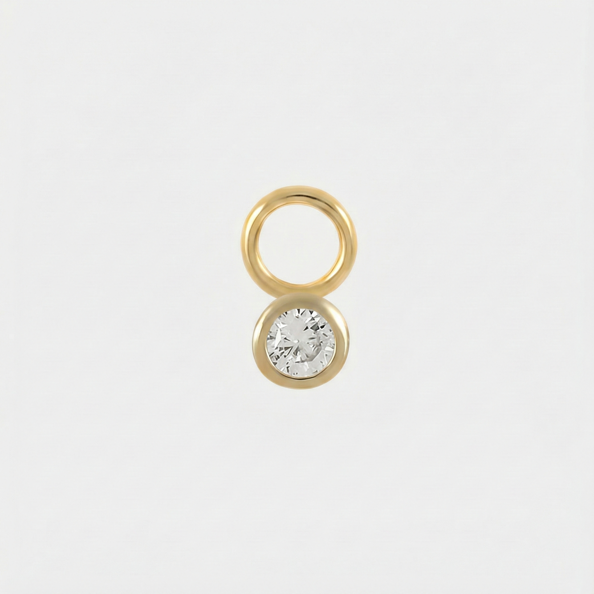 Theresia – Delicately curved gold earrings.