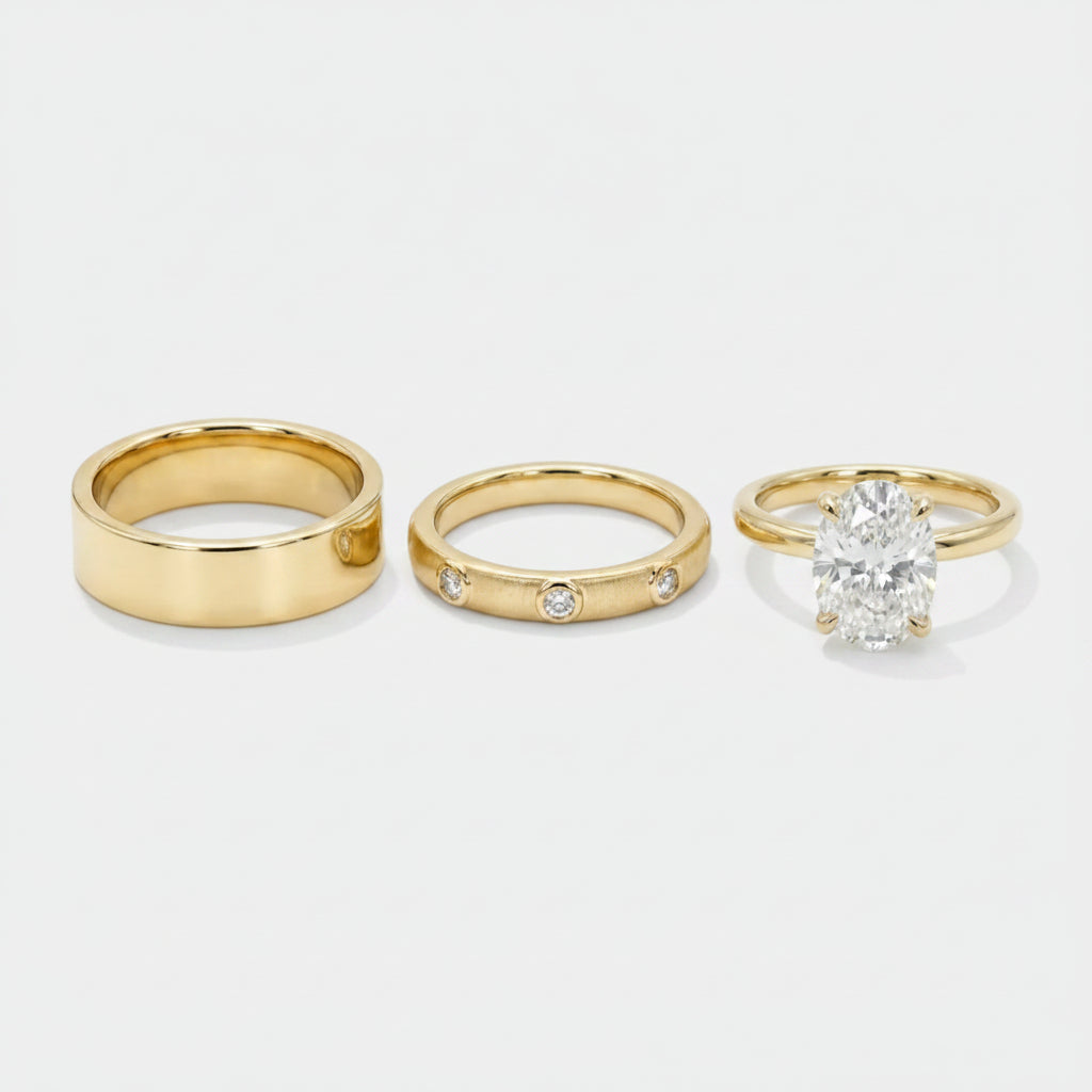 Johana – solitaire ring with round diamond.