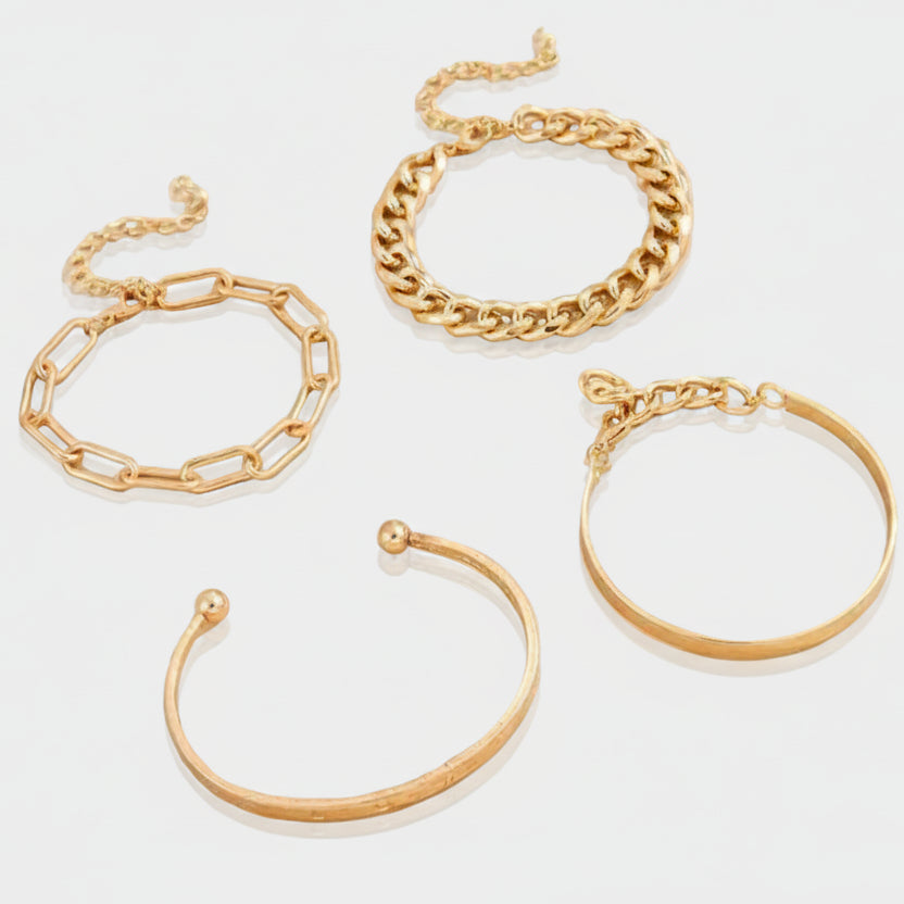 Elan Mercer Bracelet Set | Gold