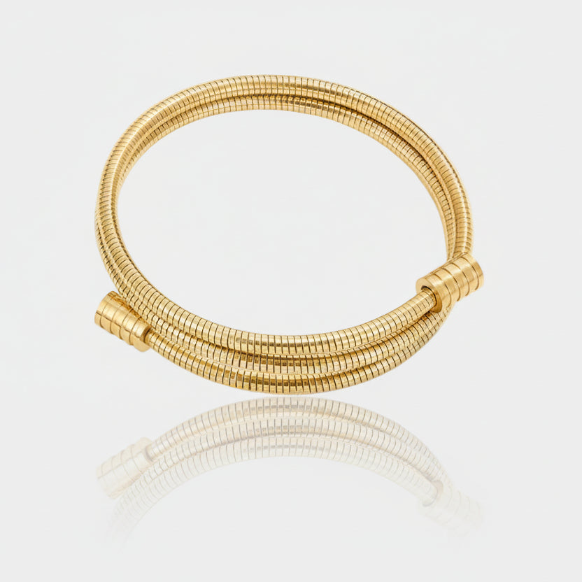 Braided gold bracelet