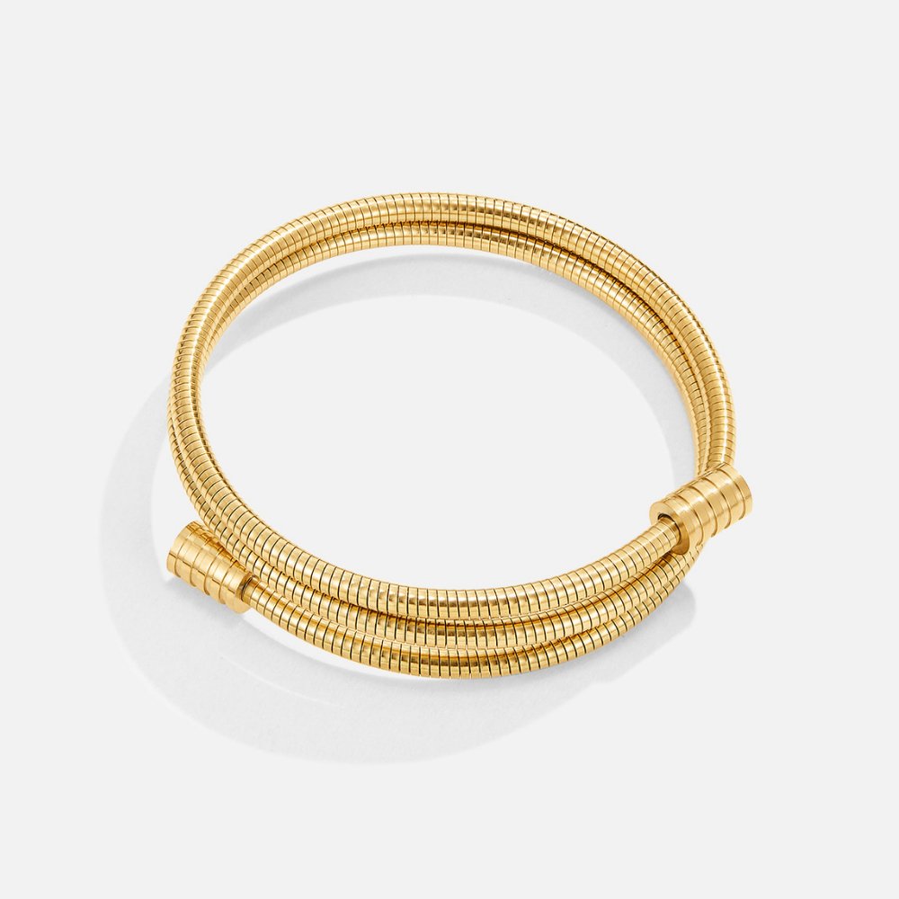 Braided gold bracelet